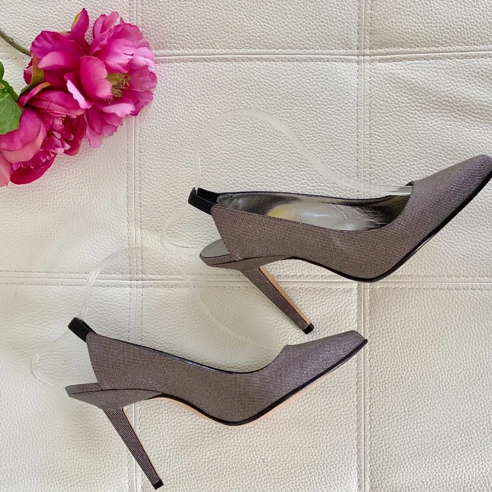 Calvin Klein Collection Slingback Black/Silver - Size 40 / 9